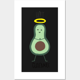 Holy Guacamole Pun Sticker Posters and Art